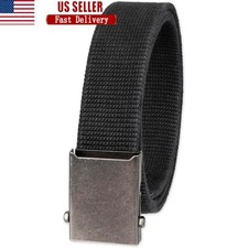 100 Cotton Military Web Belt Casual Outdoor Adjustable Fabric Strap Unisex New