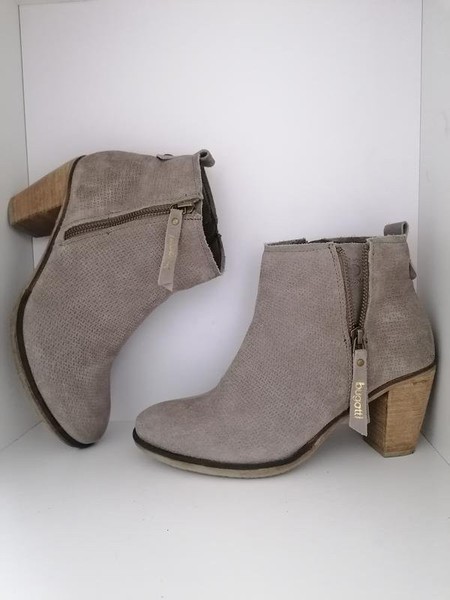Women Bugatti Boots Grey Suede 38 #6ARB