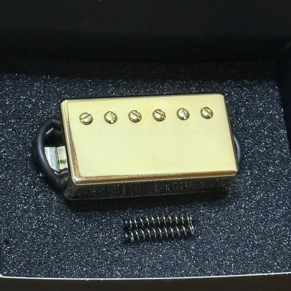 Lollar Imperial Neck Gold Humbucker Guitar Pickup PAF Alnico 4 Conductor - Image 3 of 4