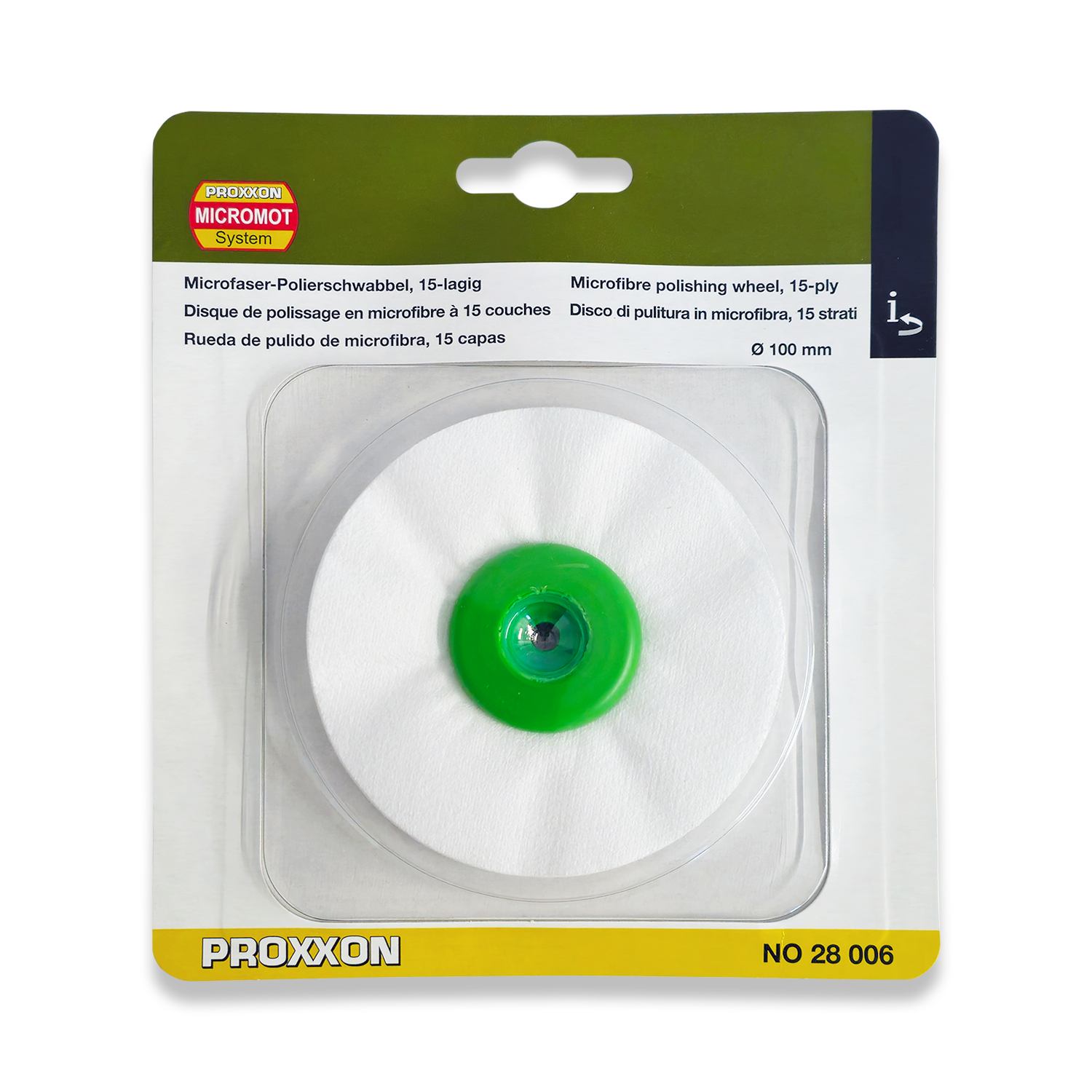 PROXXON Microfibre 100mm | 4""Polishing Wheel For PM100 28006 From RDGTools