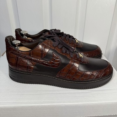 Nike Air Force 1 Lux '07 Crocodile Size 12 MADE IN ITALY 2007 RARE SIZE NIB