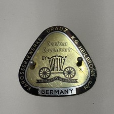 Porsche 356 Original, Vintage Karosseriewerke Drauz Badge