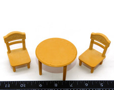 Calico Critters Sylvanian Families Round Table  Chairs Home No Doll Figure Epoc