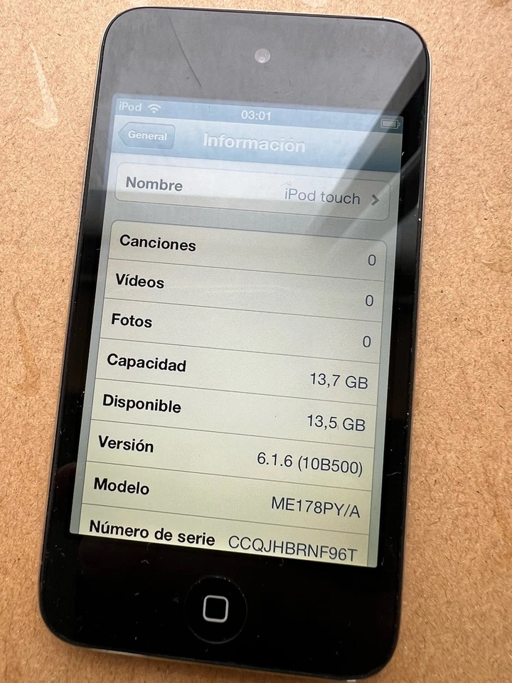 IPOD APPLE TOUCH 4 GEN 16GB A1367 - Imagen 2 de 4