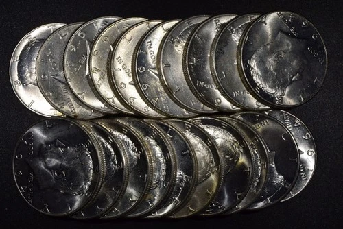 Roll of 20 1964 Kennedy Silver Half Dollars "UNC-BU" *Free S/H After 1st Item*