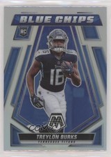 2022 Panini Mosaic Blue Chips Silver Prizm Treylon Burks #BC-10 0e50