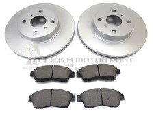 SET 2 DISCHI E PASTIGLIE FRENO ANTERIORI PER TOYOTA COROLLA 1.3 1.4 1.6 2.0D 1992-2000