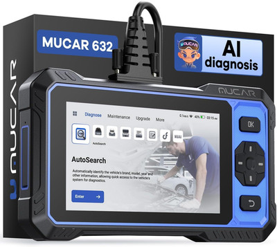 Mucar 632 OBD2 Scanner Diagnosegerät AI Codeleser Check Engine ABS SRS 