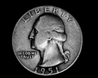 1951 P 25C WASHINGTON QUARTER