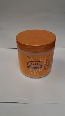 Cantu Flaxseed Styling Cream Gel with Aloe, Honey, Shea Butter & Vitamin E 16 oz