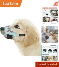 Dog Muzzle Soft Nylon Breathable Adjustable Loop Small Medium Large Pets