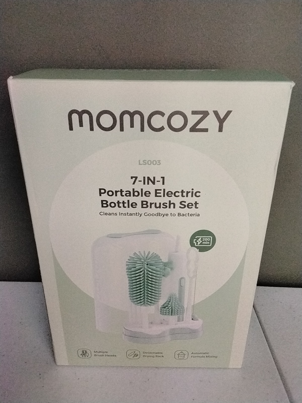 Momcozy 7-in-1 Electric Bottle Brush Kit Portable Baby Bottl