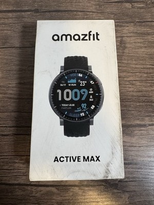 Amazfit 1.5'' Active Max AMOLED 4GB 5 Bar Fitness Sports Smartwatch NEW SEALED