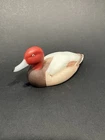 Fenton Glass Mallard Duck Figurine Hand Painted by C Mackey, Vintage 5" Long