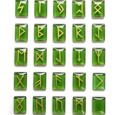 Rune Stones Crystals Healing Reiki Decor Ornaments Decoration
