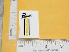 Wyandotte Road Grader Construction Toy Replacement Sticker WY-051