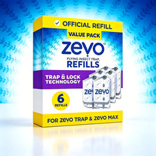 1 Pcs Zevo Flying Insect Trap Refill Cartridges Easy to Use 6 Refill Cartridges