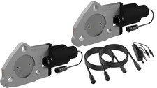Qtp Qtec50 2.5in Bolt-on Dual Electric Cutout Valves Pair