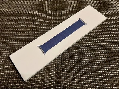 Apple Watch Geflochtenes Solo Loop - Abyss Blue - 45mm Größe 11