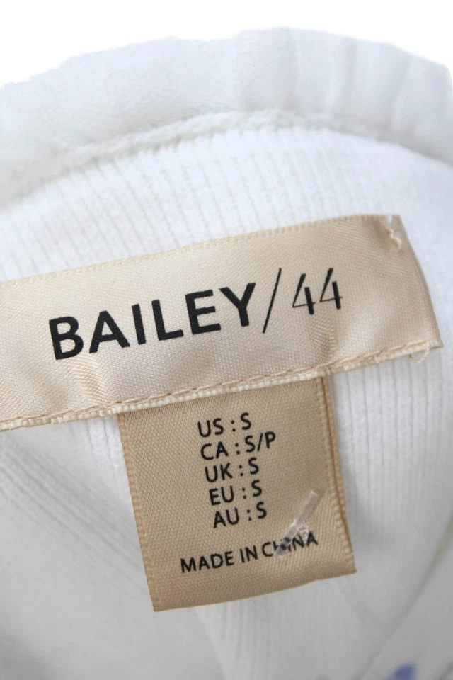 Camiseta sin mangas Bailey 44 blanca cuello cuadrado para mujer talla S Foto 4 de 4