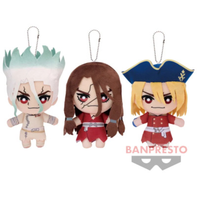 Bandai Dr.STONE Tomonui vol.1 Plush Doll Complete Set Senku