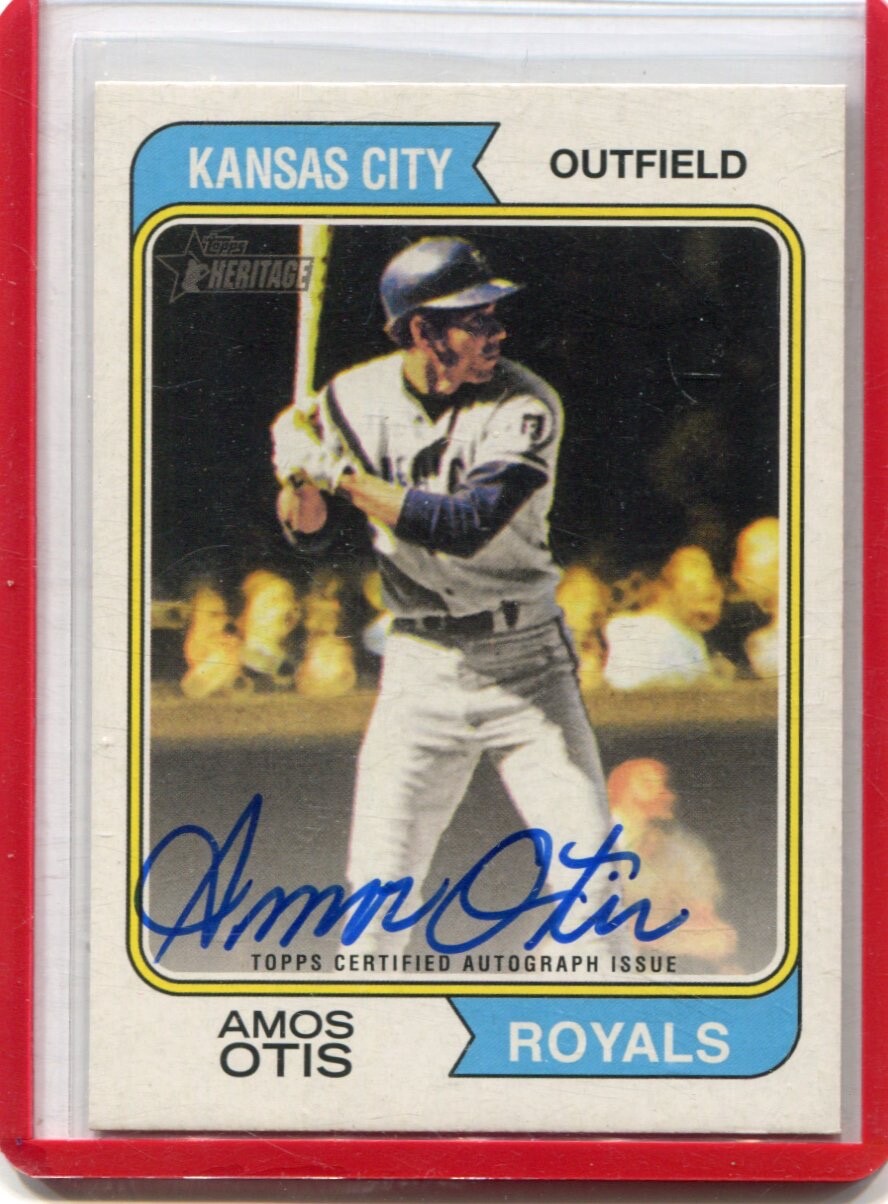 2022 Topps Heritage - AMOS OTIS - Real One Autograph ROA-AO - KANSAS CITY ROYALS