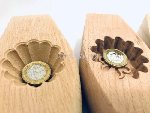 Modern Cookies Maamoul Wooden Mould Pistachio Dates قالب معمول تمر عجوة و فستق - Picture 4 of 25