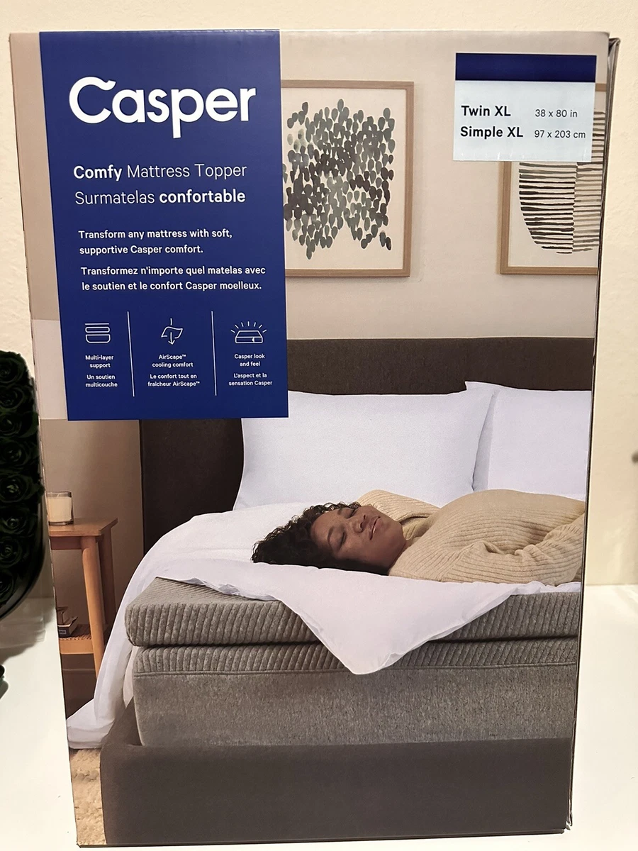 Casper Comfy Mattress Topper Surmatelas Comfortable Twin XL 38 X