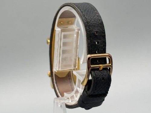 HERMES Kelly Watch KE1.210 Black Dial 20mm Quartz Womens Watch Working - Picture 4 of 20