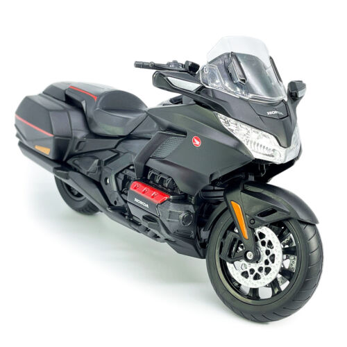 1/12 2020 Honda Gold Wing Motorcycle Model Diecast Boys Toys for Kids Black - Picture 4 of 9