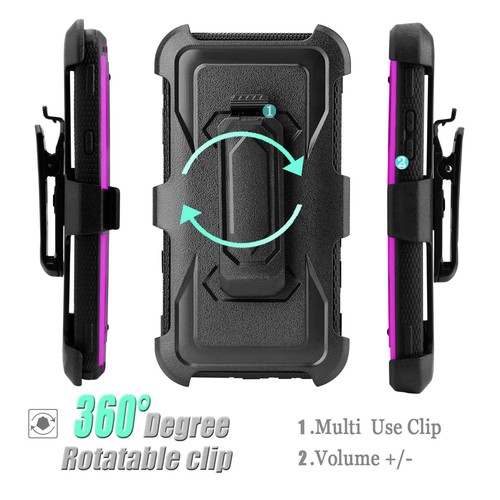 For LG Stylo 4/Stylo 5 Cases Full-Body Armor With Kickstand Hybrid Holster Clip - Picture 22 of 32