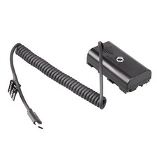 USB-C to NP-F550 Dummy Battery Power Adapter For Sony Monitor LED Light