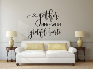 Gather Here Vinyl Decal Wall Art Decor Sticker Home Decor Living Dining Ebay