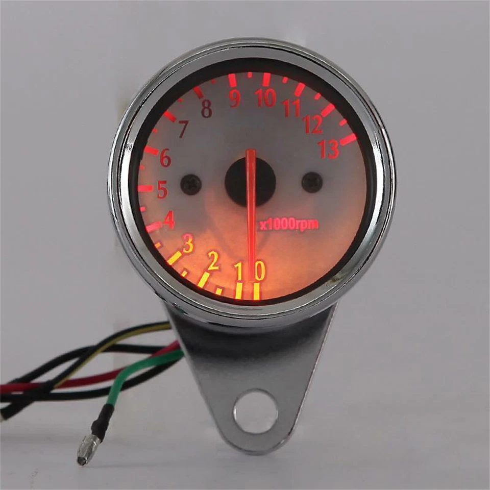 Tacómetro retroiluminado LED para motocicleta Harley Softail Sportster Dyna Touring EE. UU. Foto 3 de 4