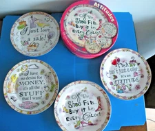 Attitudes 4 dessert plates Love the sale Shoe fits buy by Home Essentials new s6