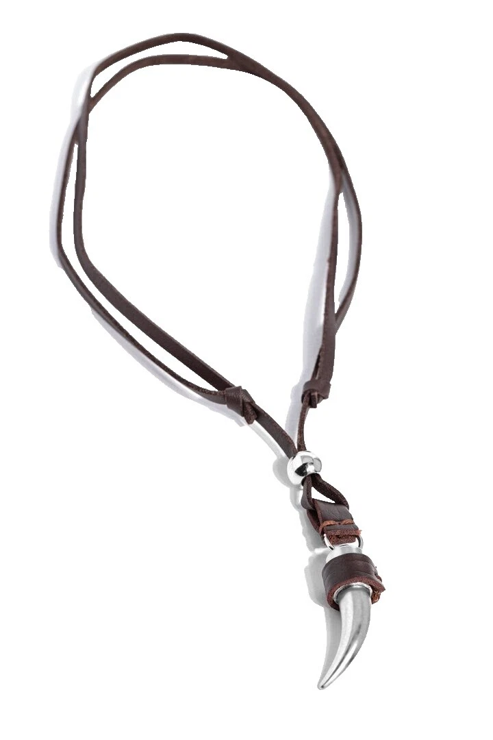 Playa de cuero Collares y colgantes De moda plateado plata