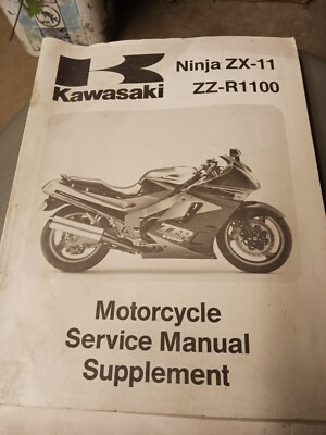 Aページ 1991 Kawasaki Zx11 Shop Manuals Main And Supplement | eBay