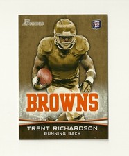 2012 Bowman Gold #120 Trent Richardson RC Cleveland Browns Alabama