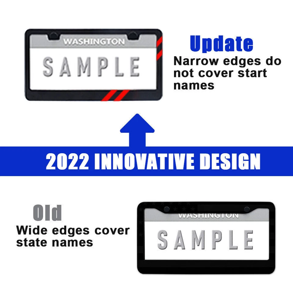 2 шт. для Dodge Charger Durango красная рама номерного знака автомобиля черный металлический чехол - Изображение 2 из 4