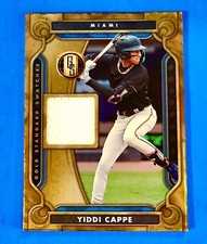 2023 Panini Chronicles Baseball Gold Standard Swatches Yiddi Cappe Miami Marlins