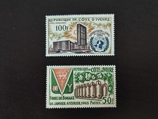 &3468/ Elfenbeinküste - 1962 1963 - Mi 244 245 | Yv 208 PA 25 - MNH