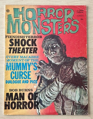 HORROR MONSTERS #4 (1962) Charlton Vintage Monster Magazine RARE