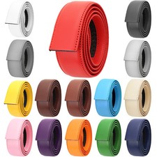 Falari Leather Ratchet Belt Strap Without Buckle 34mm, Strap ONLY 8004