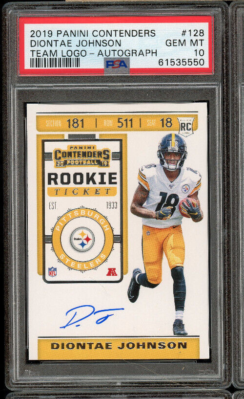 Diontae Johnson Panini Contenders #128 Autograph