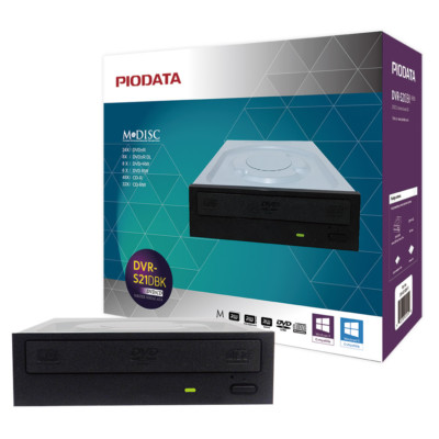 PioData 24X SATA DVD +/- RW Burner Optical Drives Retail Pack DVR-S21DBK-R