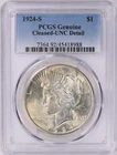 1924 S Peace Silver Dollar $1 PCGS UNC Details (988)