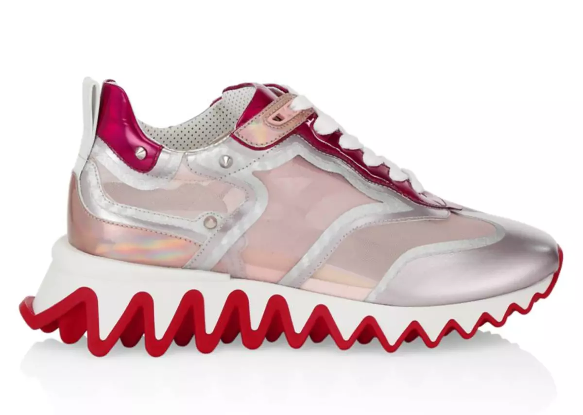 Det er billigt nødvendig fremsætte Christian Louboutin Sharkina Flat Pink Fuxia Mesh Platform Low Top Sneaker  39 | eBay