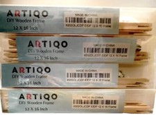 4 Frames DIY Wood Stretcher Bars for Painting Picture Solid Frame Kits Wooden