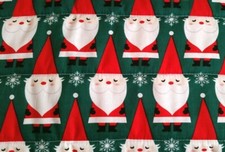 FLASH SALE "SANTA"35x43in MULTICOLOR COTTON UNISEX BABY/TODDLER QUILT/ COMFORTER