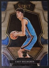 Chet Holmgren 2022-23 Panini Select PREMIER LEVEL Rookie Card (no.83). rookie card picture